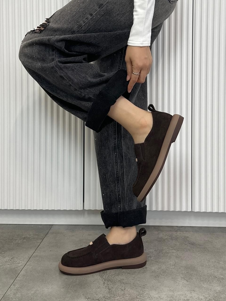 лоферы из натуральной замши saivuil,лоферы женские замшевые,лоферы замшевые,,лоферы женские коричневые