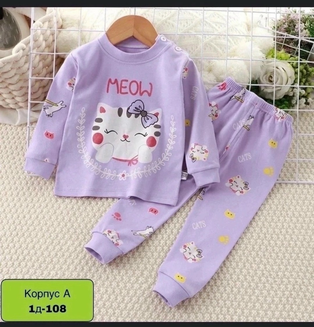 пижама детская,пижама детская для девочек,костюм для малыша девочки,пижама ,комплект пижама