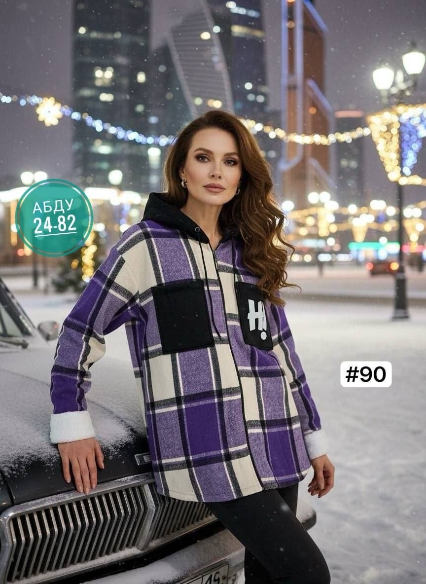 женская кофта,теплая рубашка,рубашка женская,рубашка оверсайз теплая в клетку удлиненная amy store,рубашки на меху