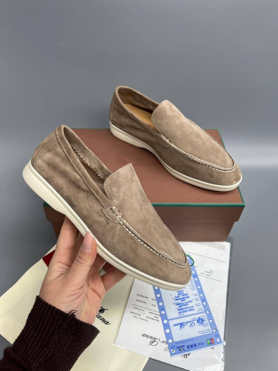 лоферы из натуральной замши loro piana,мужские замшевые лоферы loro piana summer walk,замшевые лоферы loro piana,лоферы loro piana,loro piana мужские лоферы