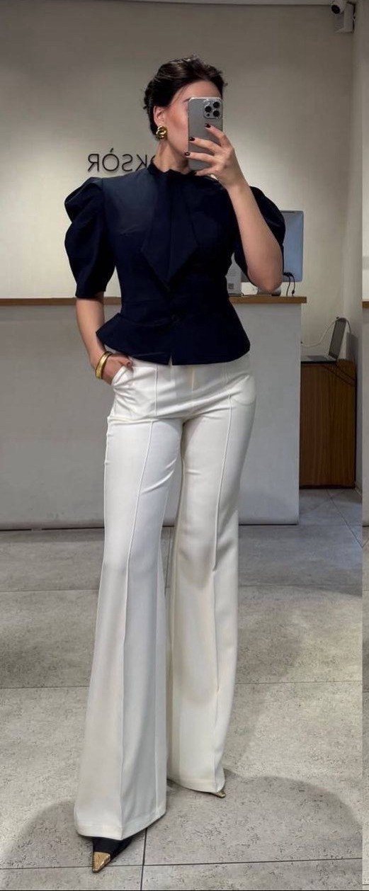 образ с брюками клеш,трикотажный костюм с кофтой оверсайз и брюками палаццо ivsedress,костюм с брюками теплый,женский брючный костюм,стиль и мода