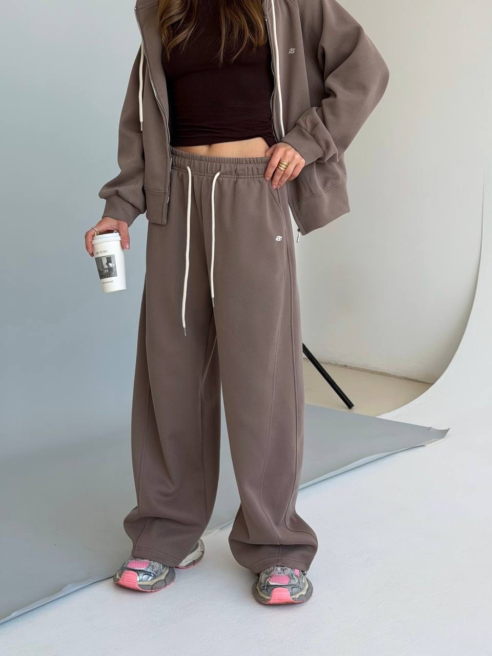 спортивные костюмы женские,спортивный костюм,женский костюм,брючный комплект,костюм спортивный женский oztrend повседневный двойка шоколадный