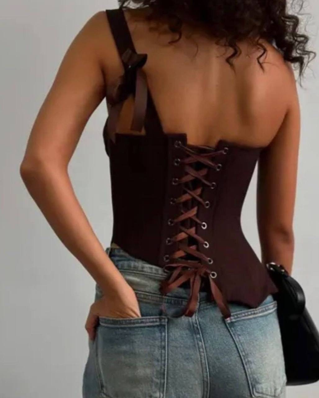 корсет женский,корсет вечерний на шнуровке,корсет коричневый,корсет черный,корсет
