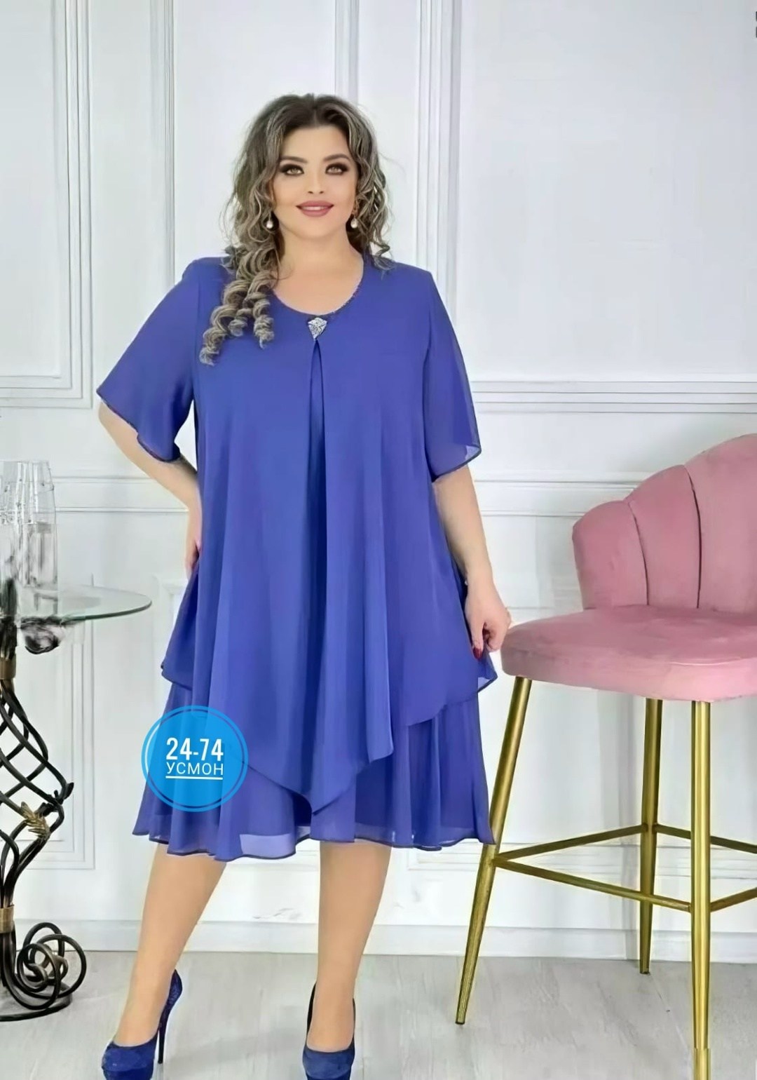 шифоновое платье большого размера binmoda,платья из шифона больших размеров,шифоновое нарядное платье больших размеров,женское платье из шифона больших размеров,шифоновое платье большого размера