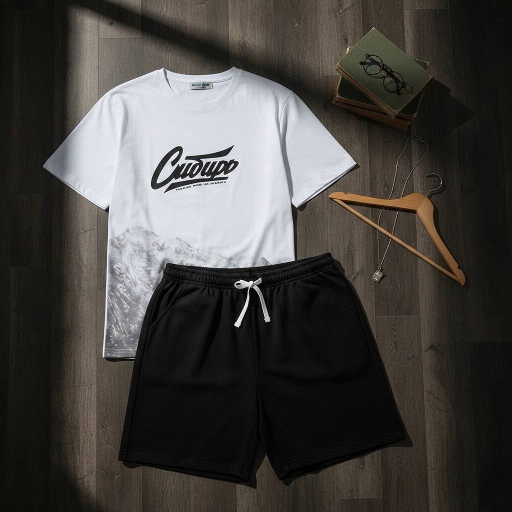футболки комплект,костюм для мужчин,костюм мужской,костюм спортивный мужской,футболка шорты мужские