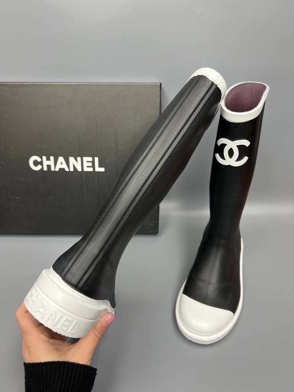 резиновые сапоги chanel,женские резиновые сапоги chanel,резиновые сапоги шанель,женские резиновые сапоги chanel черные,сапоги chanel
