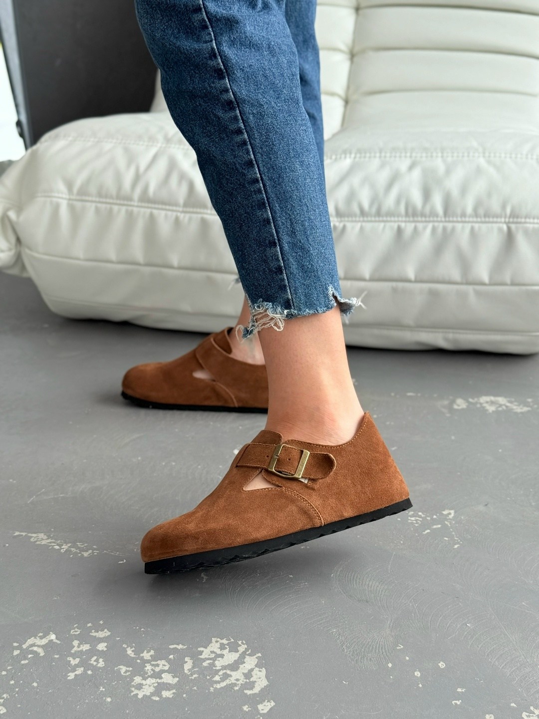 сабо замшевые закрытые биркинштоки birkenstock,,сабо закрытые замшевые биркенштоки birkenstock цвет коричневый,сабо замшевые закрытые биркинштоки birkenstock 244580372,сабо закрытые замшевые бирк