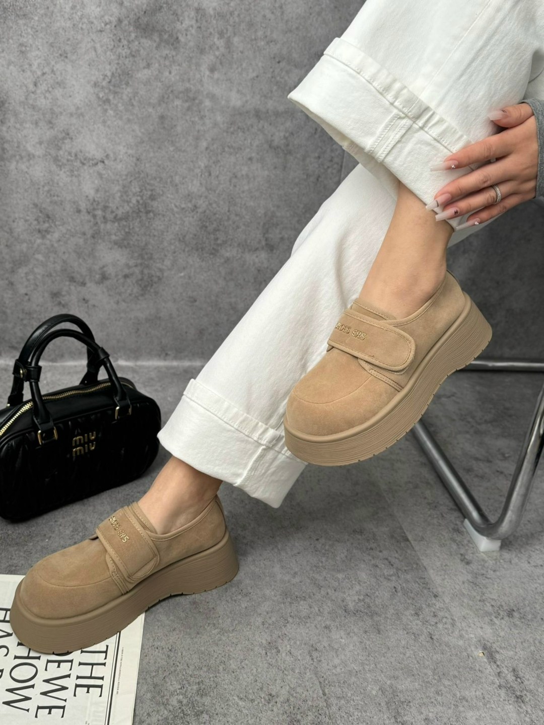 ,замшевые женские туфли-лоферы на платформе, повседневные,женская ,женские лоферы на платформе