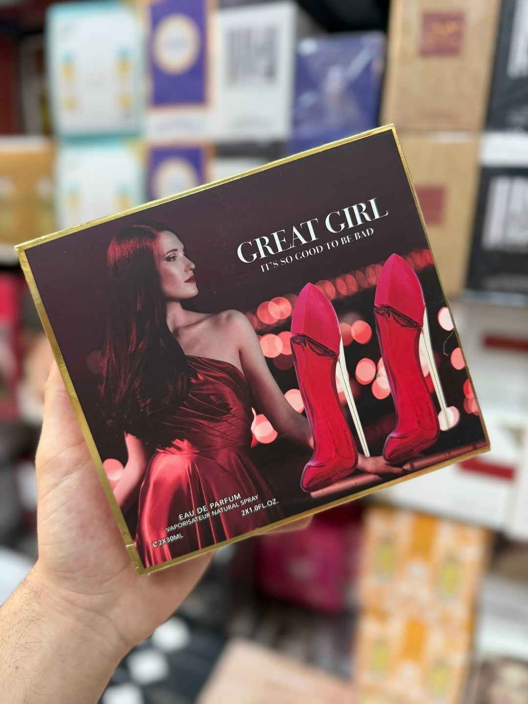 набор парфюмерии,женские духи great girl 30 мл,набор парфюм,каролина херрера туфелька красная,духи для женщин