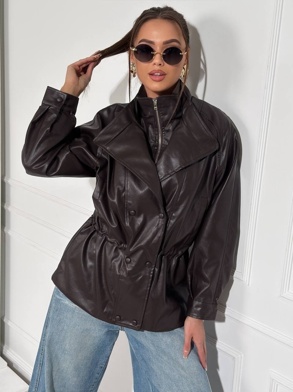 косуха кожаная куртка экокожа оверсайз,кожаная куртка,куртка косуха,кожаная женская куртка,куртка косуха из экокожи