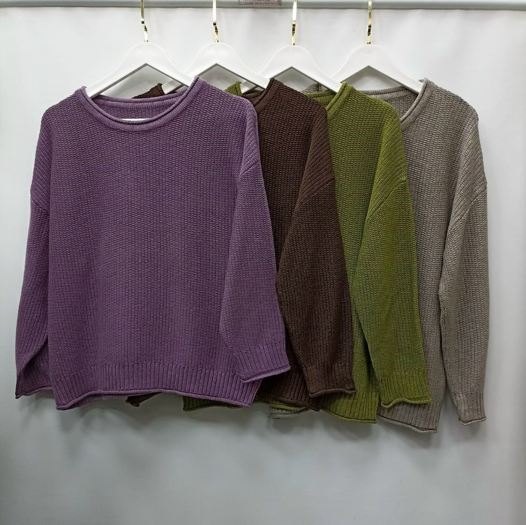 свободный повседневный свитер,модный джемпер,пуловер женский,модные свитера,свитер с круглым вырезом