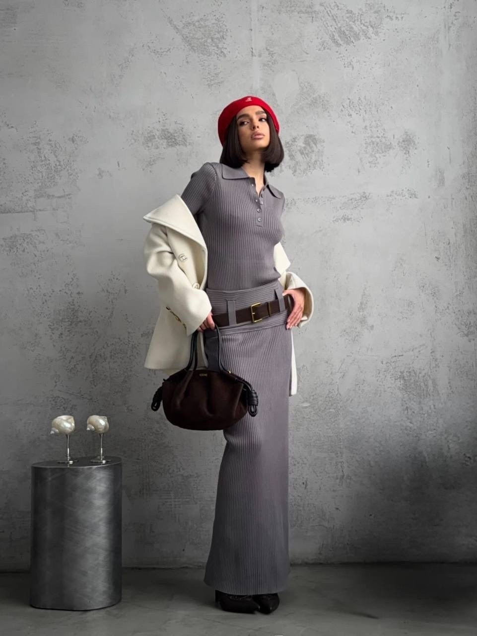 стиль мода,трикотажный костюм,юбка трикотажная,пальто женские