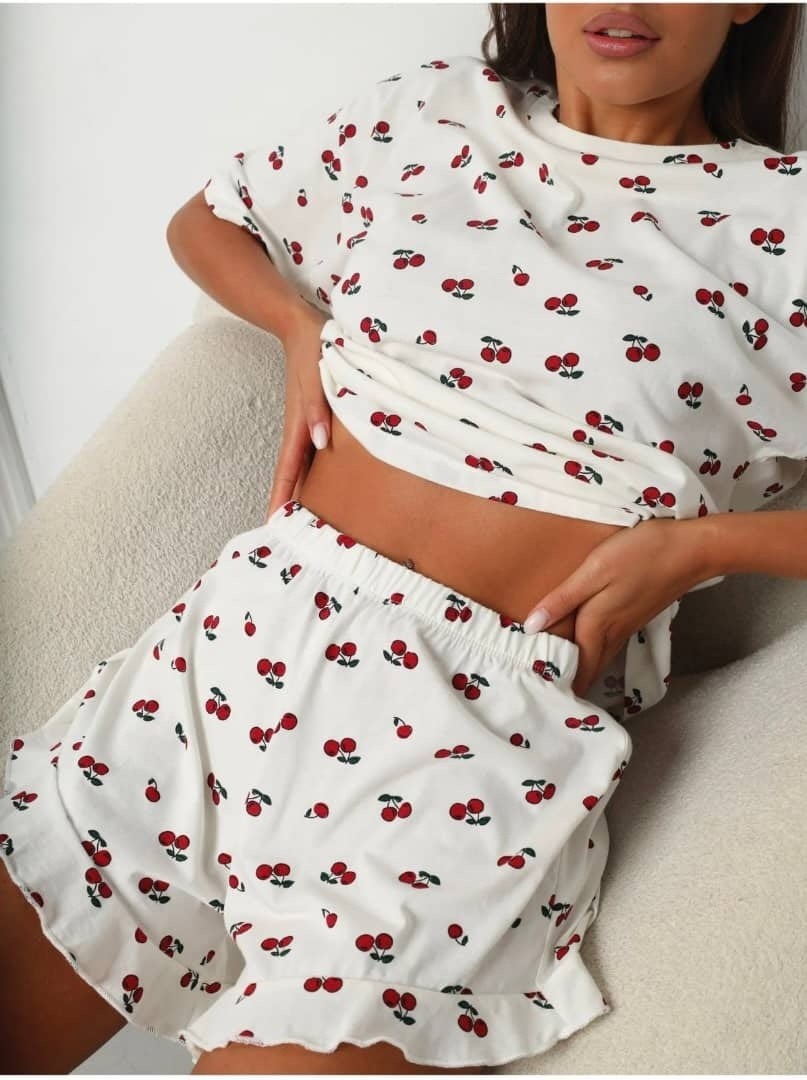 пижама женское,пижама с шортами женская,пижама домашняя с шортами и футболкой - белый,пижама домашняя с шортами и футболкой женское,пижама женская с шортами и футболкой одежда оверсайз