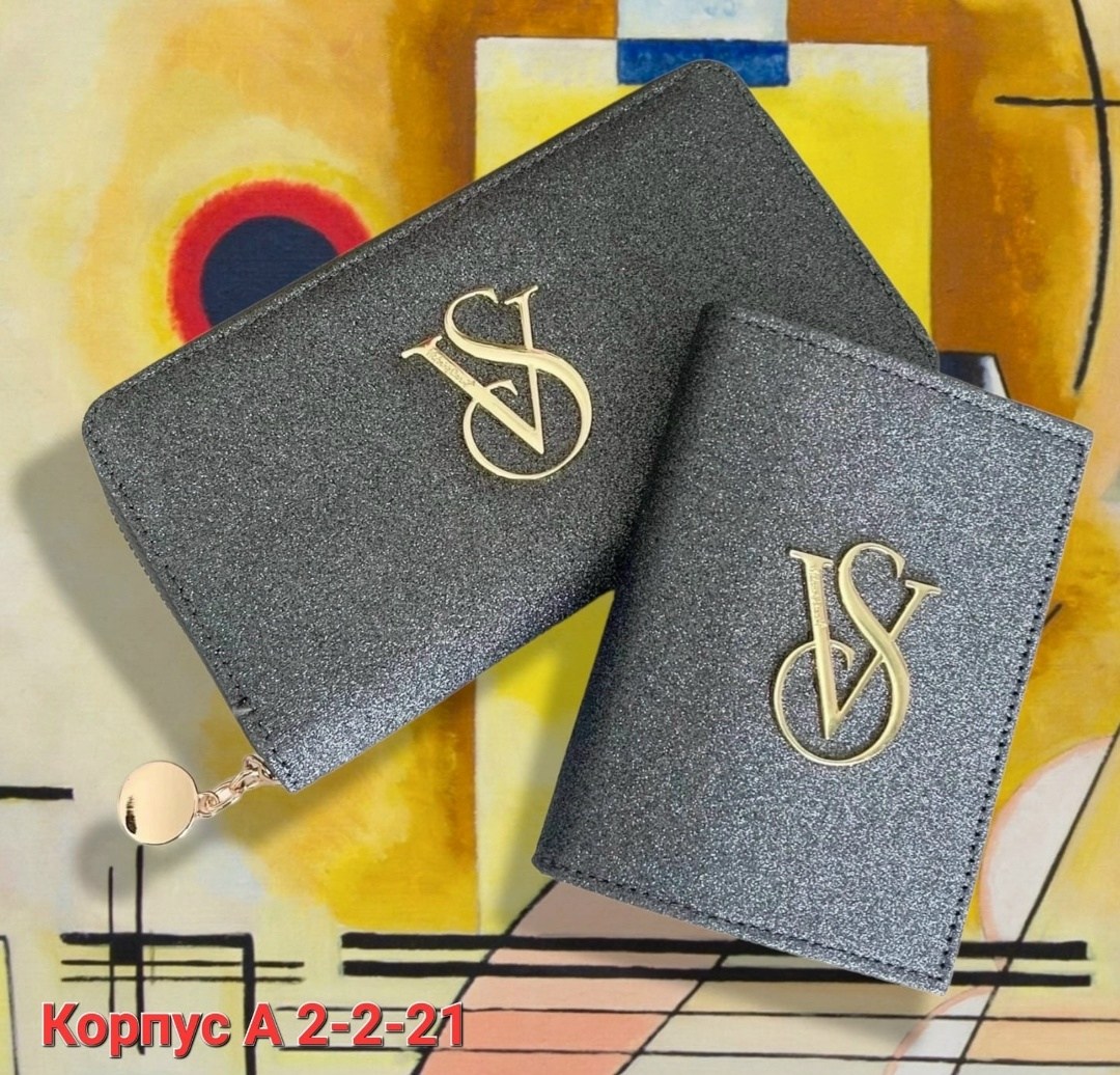 кошелек женский,кошелек обложка,обложка на паспорт виктория сикрет,кошелек модный,набор кошелек и обложка для паспорта женские