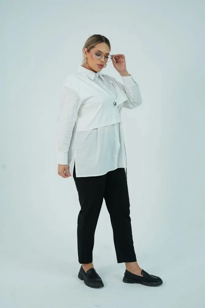 блуза удлиненная,рубашка женская размер 62 цвет коричневый luxury plus,женская рубашка,женская блуза,блузка туника