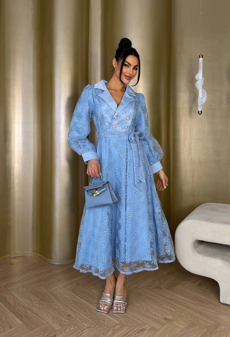 нарядное платье,модное платье,платье,женское платье,голубое платье