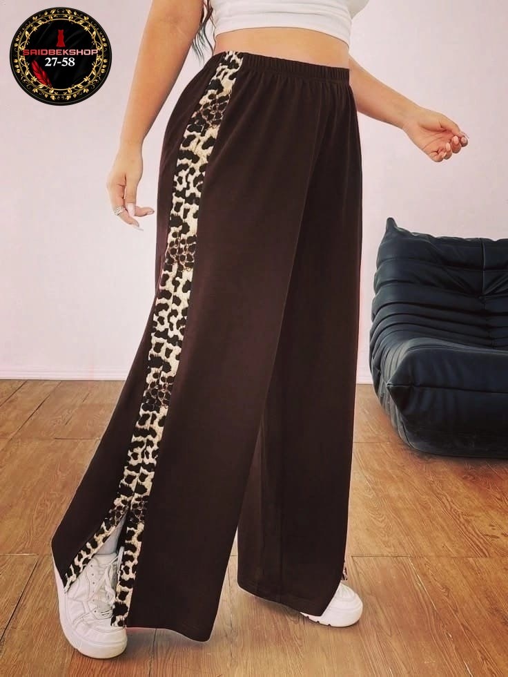 брюки женские широкие,леопардовые штаны,женские брюки большие размеры,леопардовые брюки,брюки палаццо