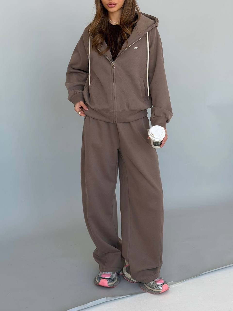 спортивные костюмы женские,спортивный костюм,женский костюм,брючный комплект,костюм спортивный женский oztrend повседневный двойка шоколадный