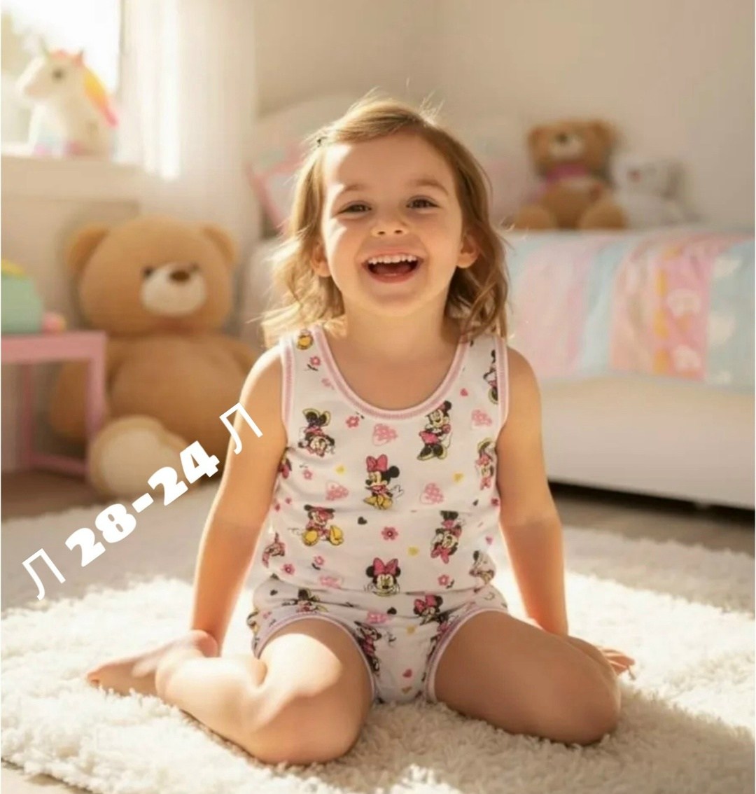 детский комплект майка и трусы,комплект нижнего белья для девочек,комплект детского нижнего белья,нижнее белье детское,комплект майка и трусы для девочек