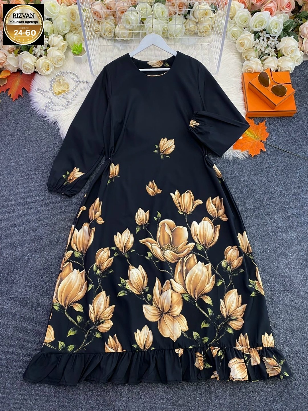 платье "марианна 2" с ярким цветочным принтом,платье,платье шифоновое,платье "марианна",платье женское больших размеров нарядное вечернее elegant