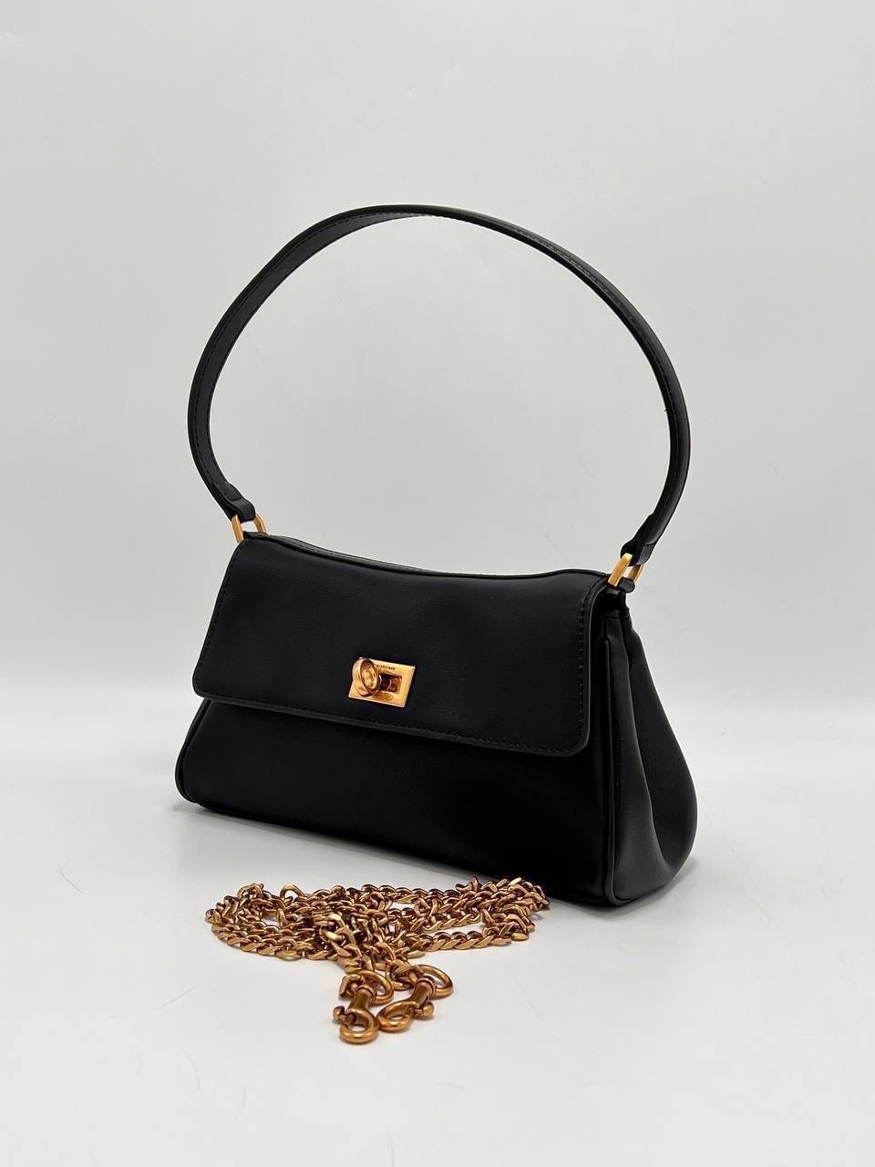 сумка,женская сумка,сумка багет женская натуральная кожа чёрная,сумочка,сумка багет черная