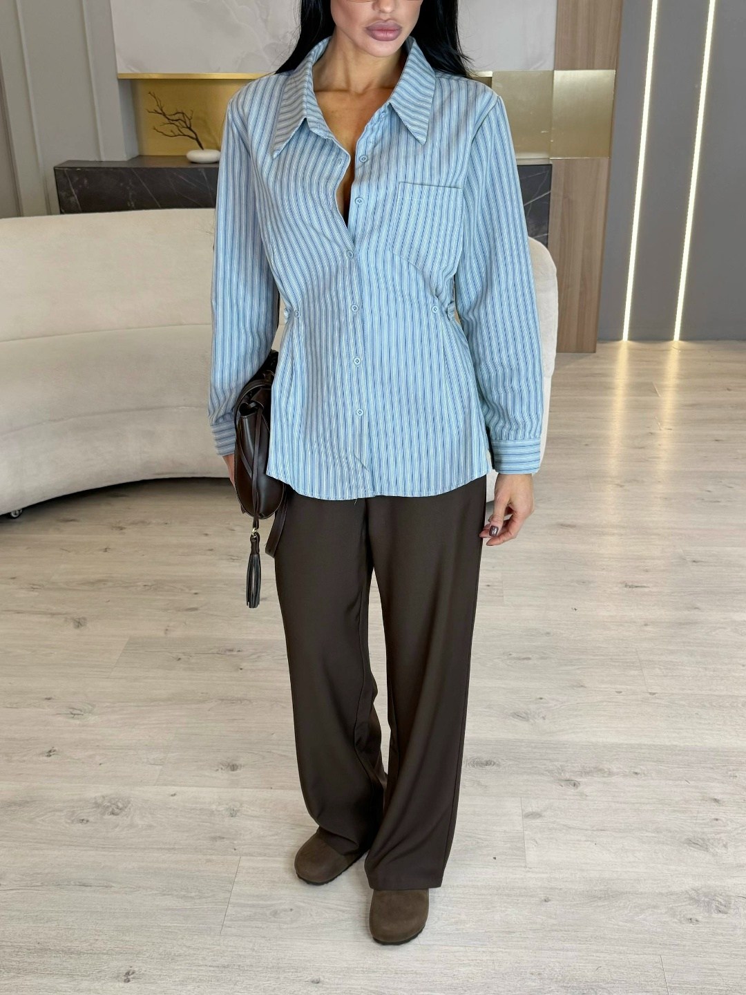 рубашка в полоску,голубая рубашка,рубашка в полоску женская,рубашка модная,женская рубашка