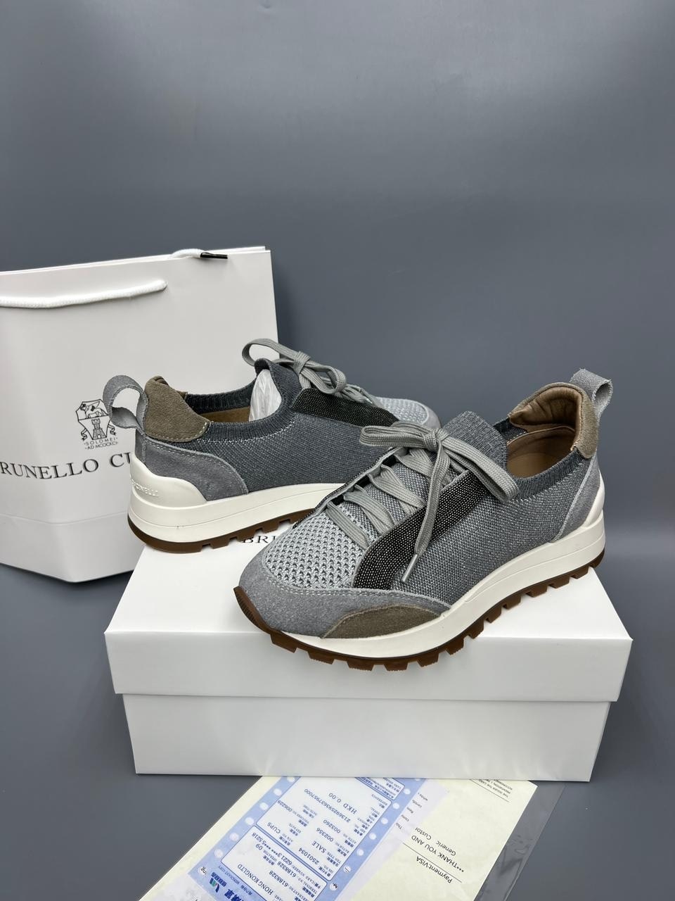 кроссовки женские brunello cucinelli,brunello cucinelli кроссовки,brunello cucinelli кроссовки серые,текстильные кроссовки brunello cucinelli,