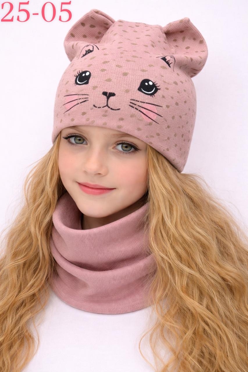 комплект шапка и снуд,шапка для девочек,шапка со снудом трикотажные двухслойные поляярик,комплект шапки,детский шапка