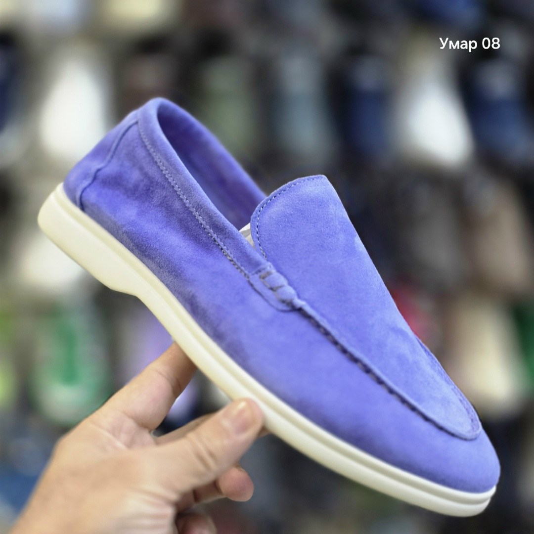 ,мокасины loro piana summer walk замшевые синий,лоферы мужские замшевые,лоферы замшевые,мужские лоферы loro piana