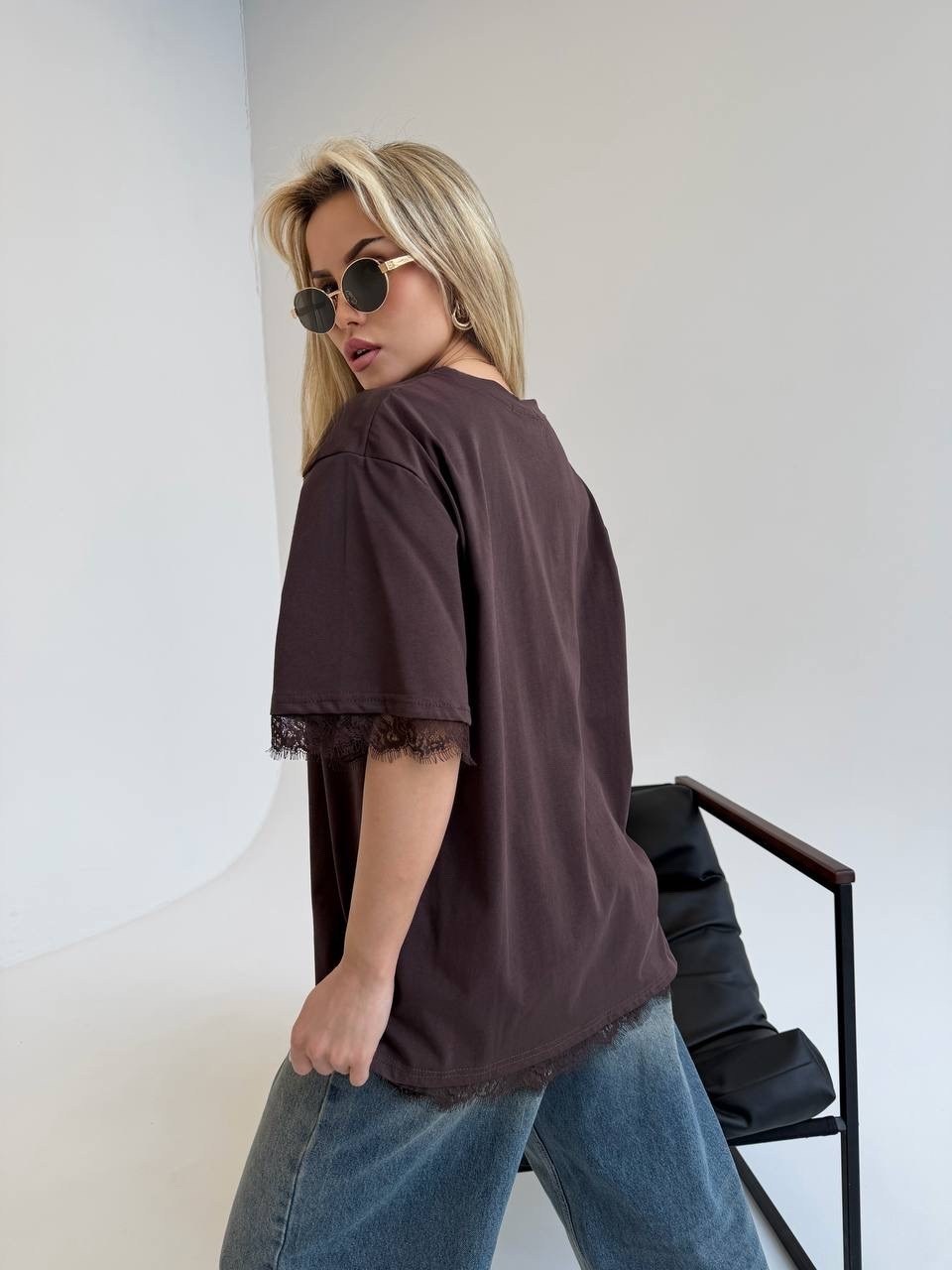 женская футболка оверсайз,женская футболка,футболки оверсайз,футболка женская коричневая,базовая футболка