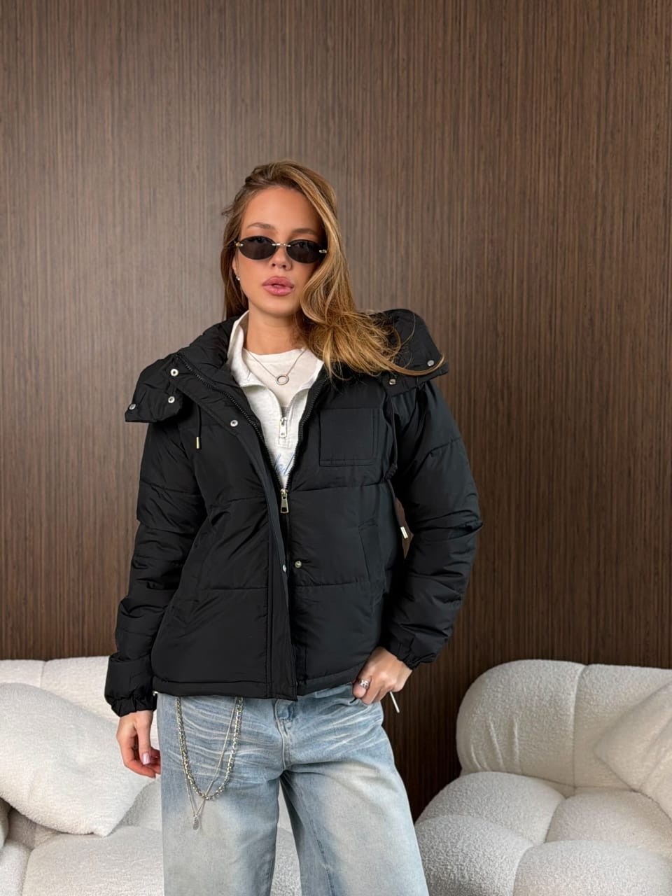 короткая куртка зимняя с капюшоном brusni4ka fashion,куртка женская,модные куртки,демисезонная куртка,куртка женская демисезонная с капюшоном оверсайз