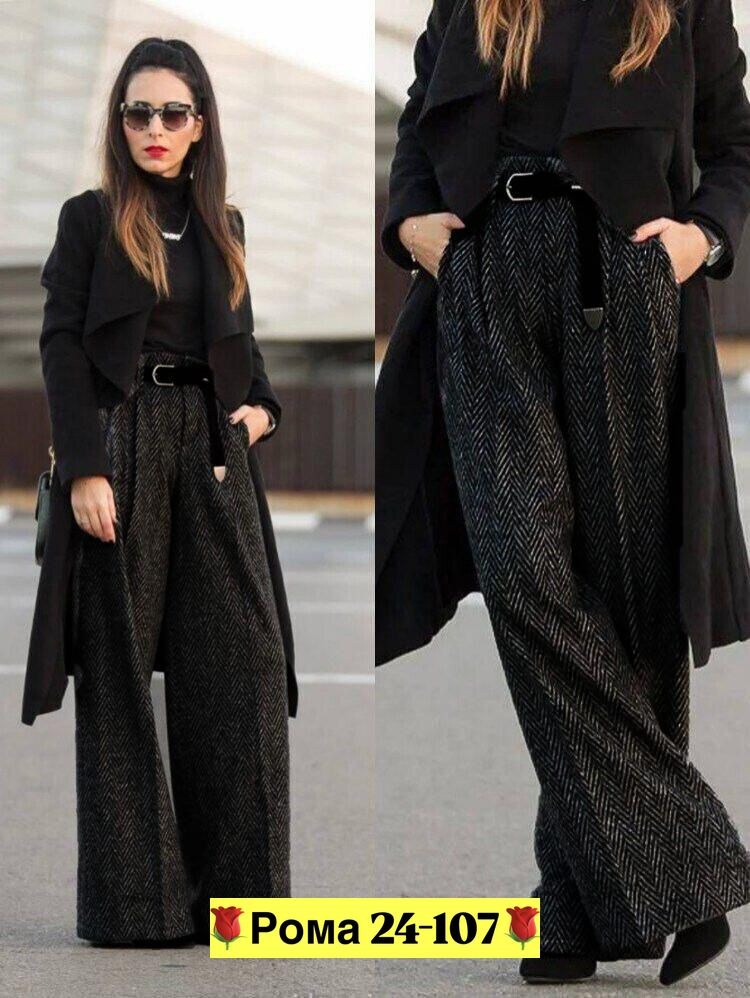 брюки палаццо,модные брюки палаццо,верхняя одежда с брюками палаццо,широкие брюки