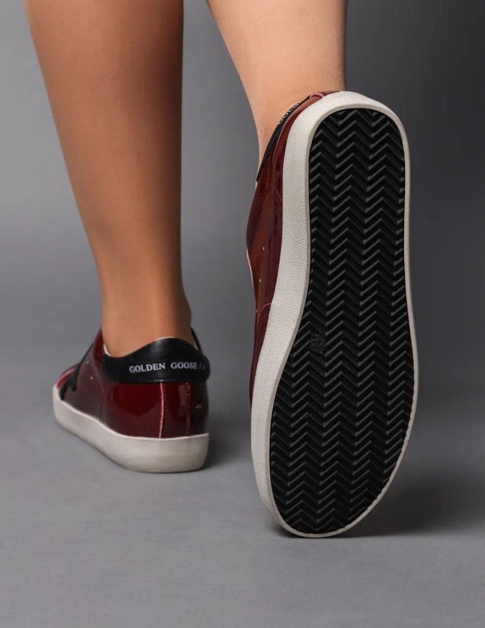 ,кроссовки golden goose,golden goose кеды,кроссовки golden goose super star красный,глянцевые кроссовки