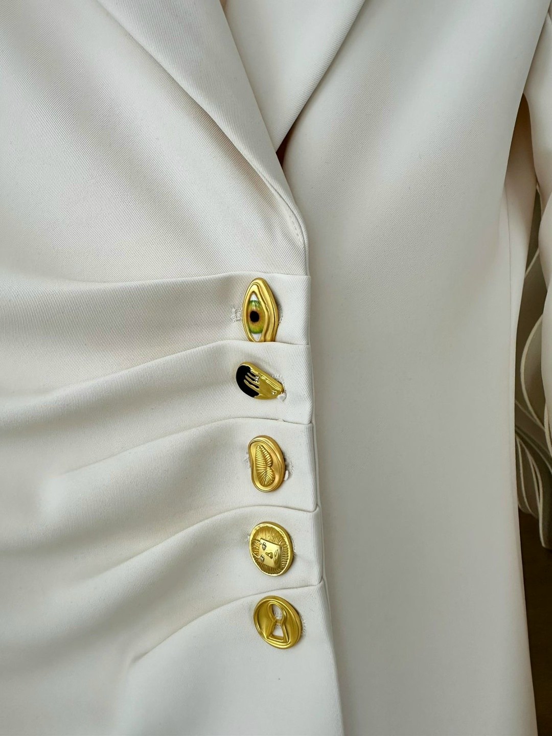 платье-пиджак balmain,платье-пиджак,женское платье-пиджак balmain белого цвета,платье стильное,пиджак демисезонный stylen 260195794