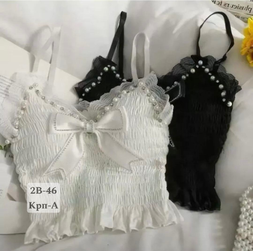 топ с бантом,топ для женщин,топ женский кружевной,женский топ на бретелях,женский топ