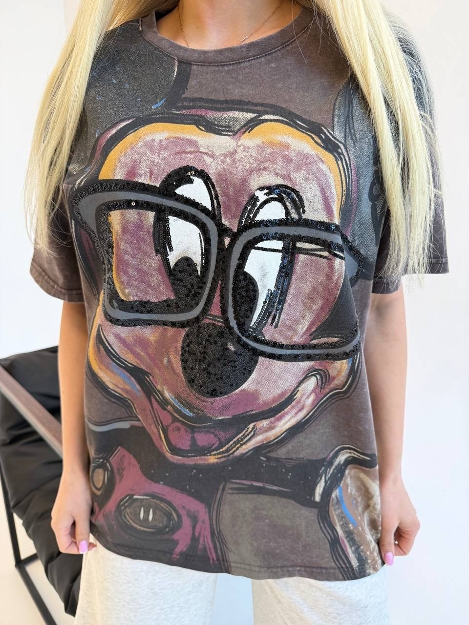 футболки женская,футболка оверсайз с,оверсайз с принтом,футболка серая,футболка женская серая