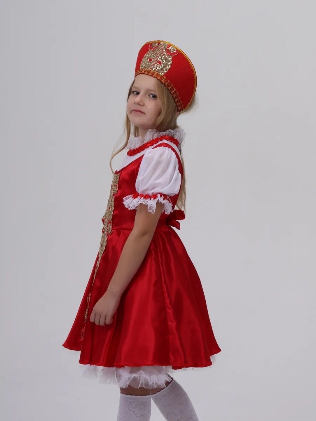 карнавальный костюм забавы для девочки 4-10 лет,карнавальный костюм детский "забава" для девочки,костюм карнавальный для девочек «забава»,русский народный костюм для девочки,костюм русско народный для