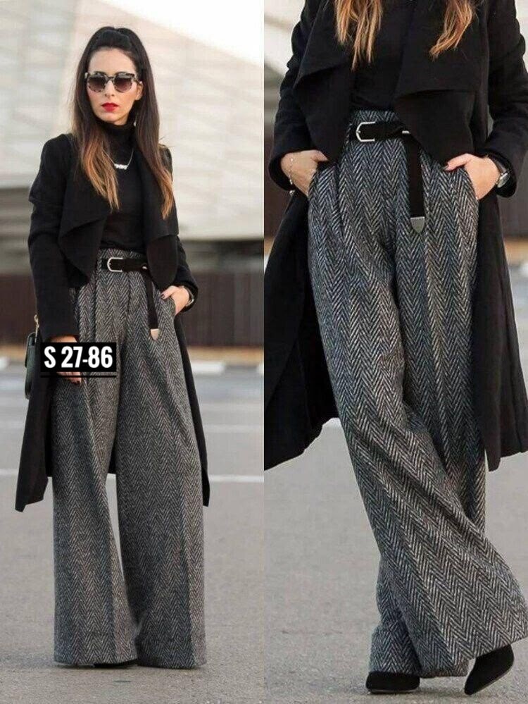 верхняя одежда с брюками палаццо,модные брюки палаццо,брюки палаццо,образ с брюками палаццо,широкие брюки