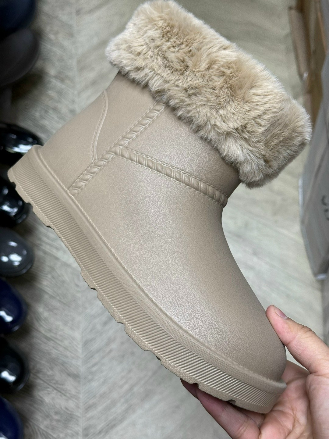 нордман угги женские резиновые,,резиновые сапоги,женские резиновые сапоги,угги nordman frosto (с опушкой) черные