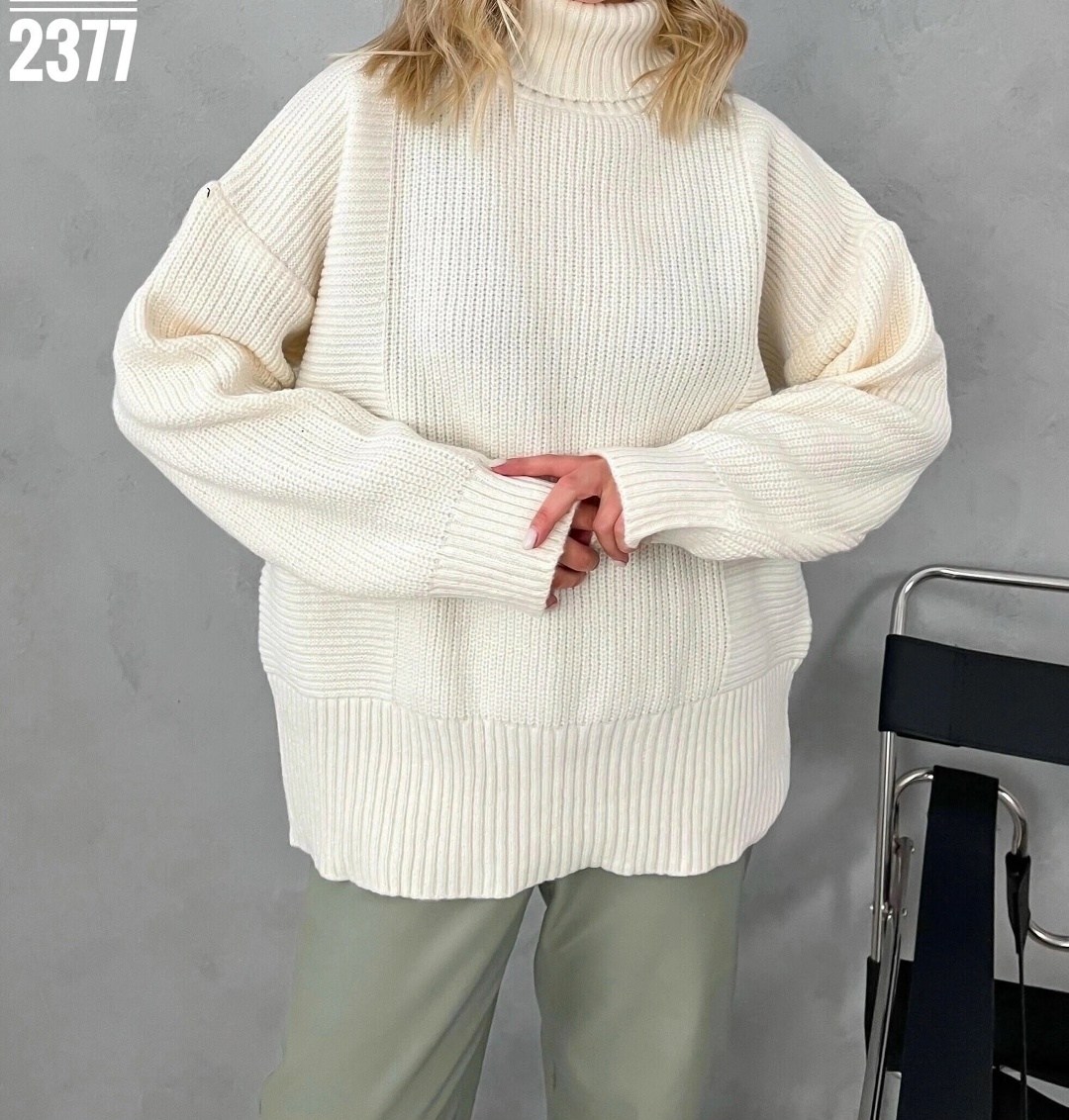 свитер женский оверсайз,женская кофта,свитер оверсайз вязаный удлиненный c горлом,женский свитер удлиненный,свитер оверсайз белый вязаный туника с горлом jukoss 176588817