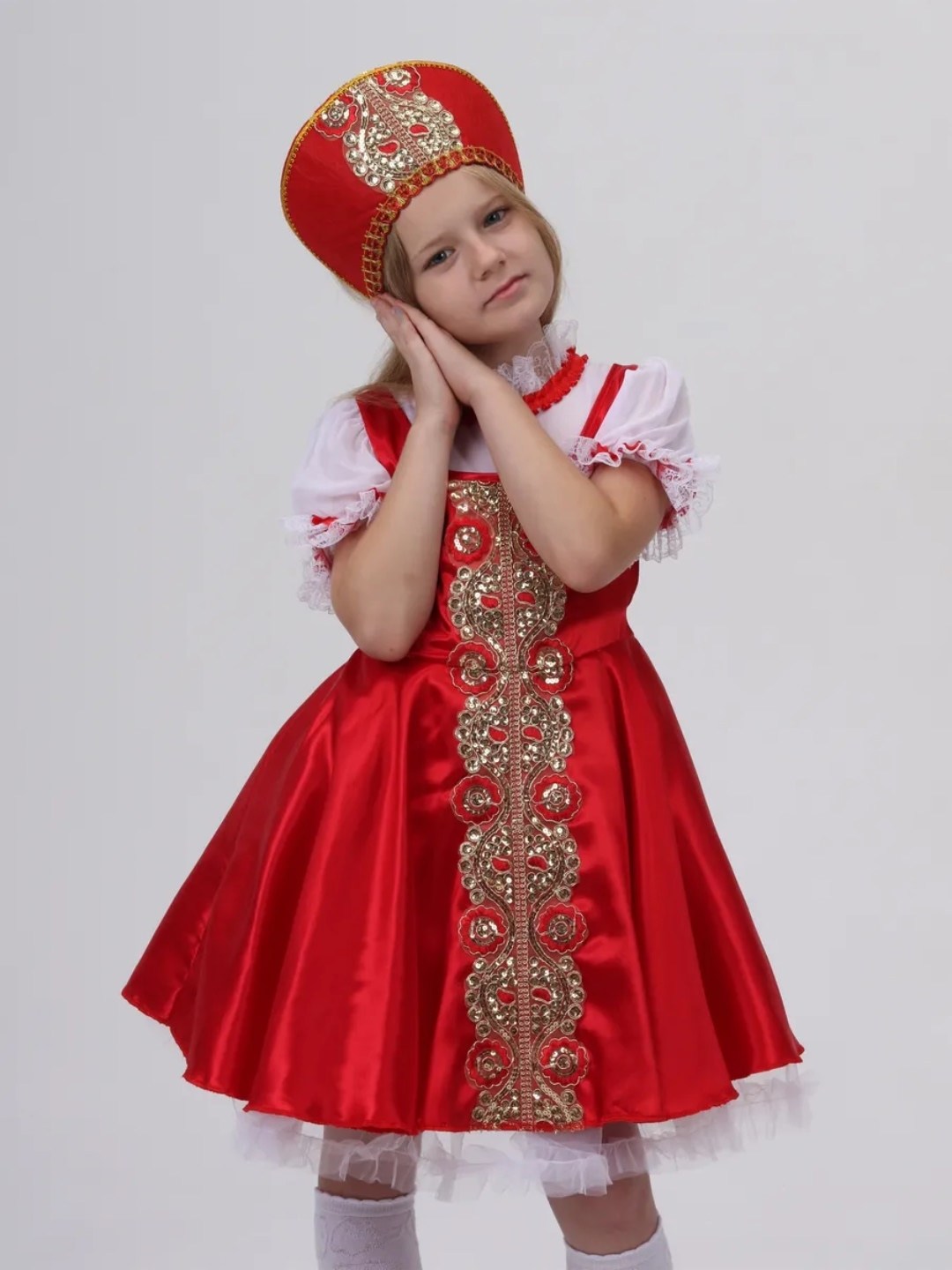 карнавальный костюм забавы для девочки 4-10 лет,карнавальный костюм детский "забава" для девочки,костюм карнавальный для девочек «забава»,русский народный костюм для девочки,костюм русско народный для