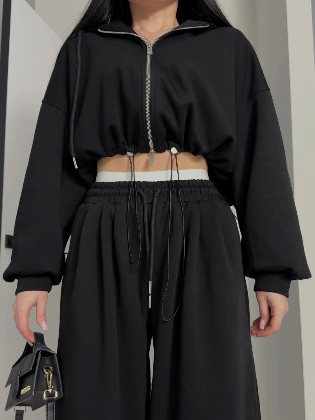 спортивный костюм оверсайз voi-fashion,костюм оверсайз,широкие брюки,костюм двойка женский