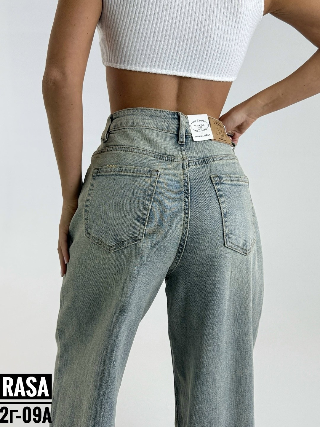 джинсы широкие,джинсы 18206 широкие с синим карманом сзади loloblues,женские джинсы широкие,штаны джинсы,джинсы