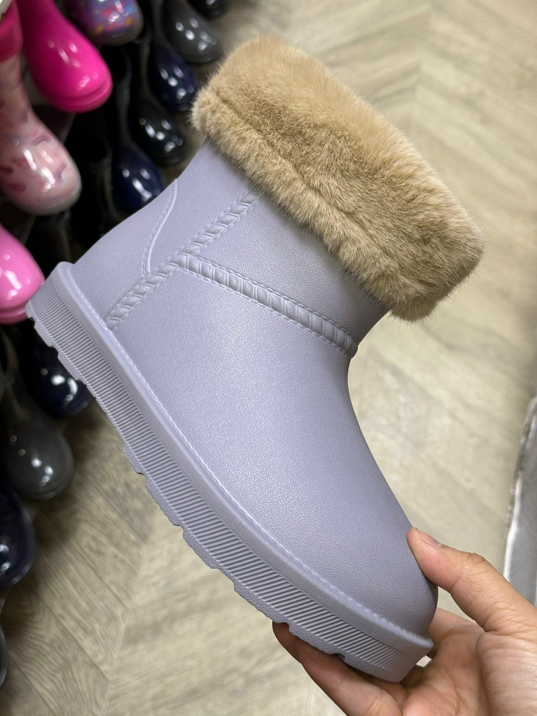 нордман угги женские резиновые,,резиновые сапоги,женские резиновые сапоги,угги nordman frosto (с опушкой) черные