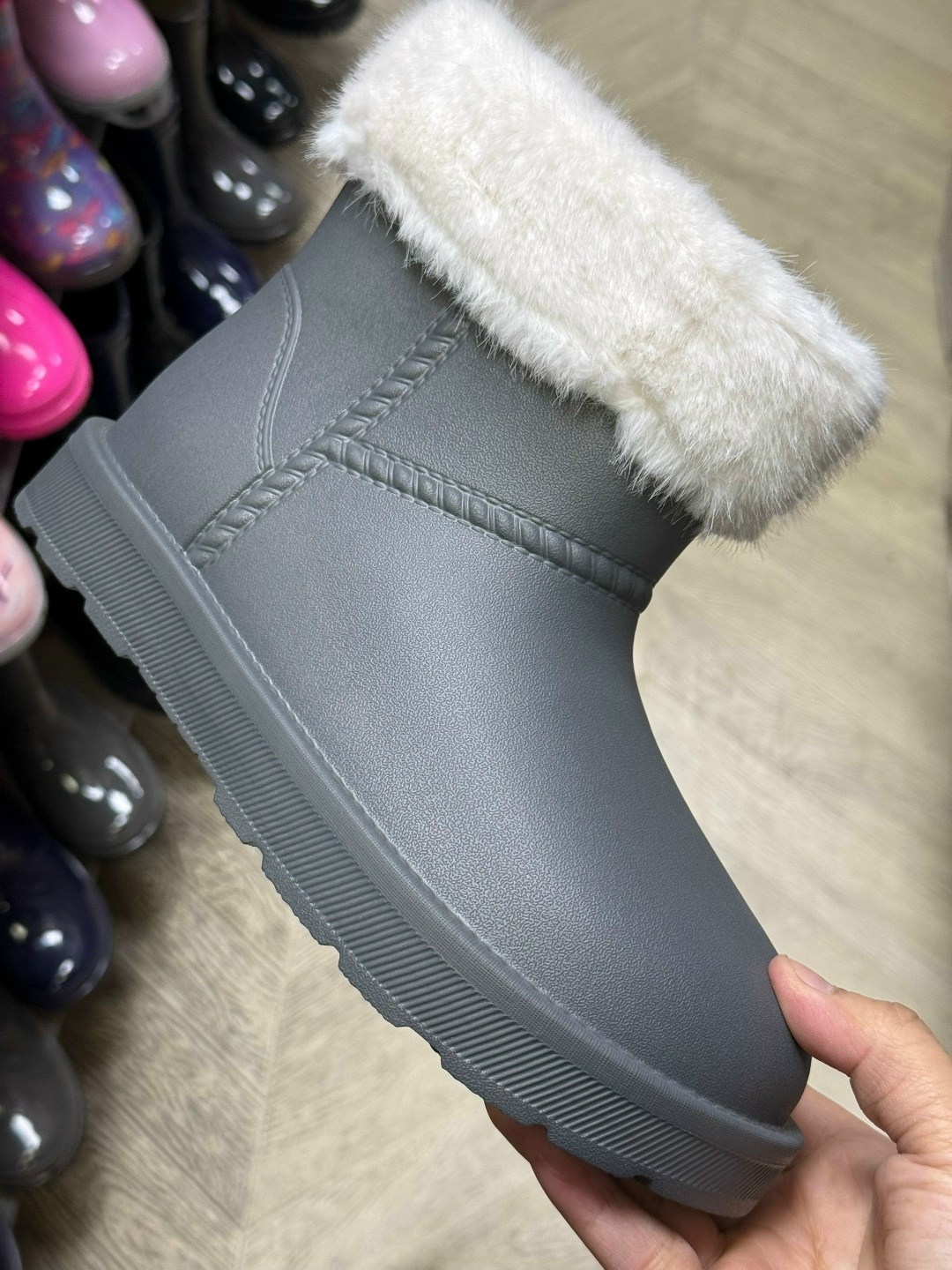 нордман угги женские резиновые,,резиновые сапоги,женские резиновые сапоги,угги nordman frosto (с опушкой) черные