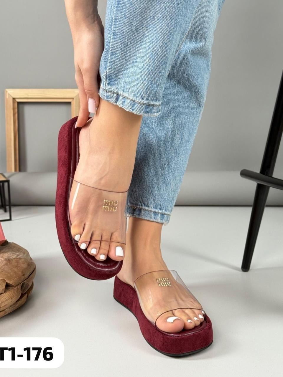 шлепанцы женские,,женские шлепки,шлёпанцы miu miu, женская