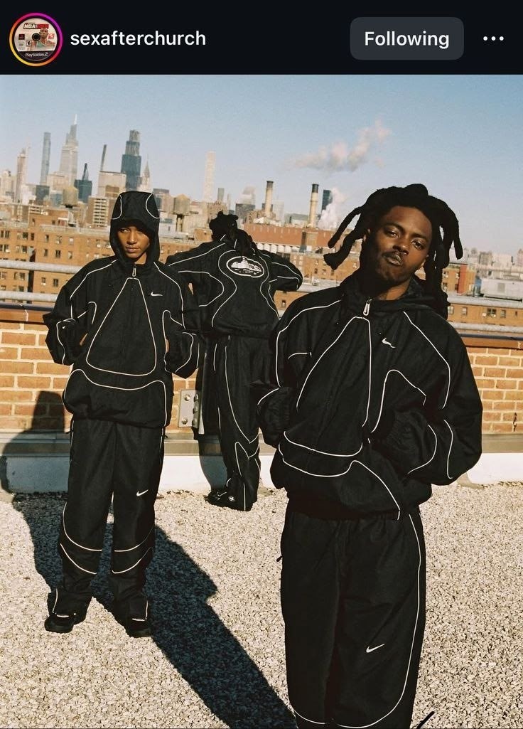 неоновые костюмы,ветровка nike x corteiz,неоновая одежда мужская,streetwear men outfit