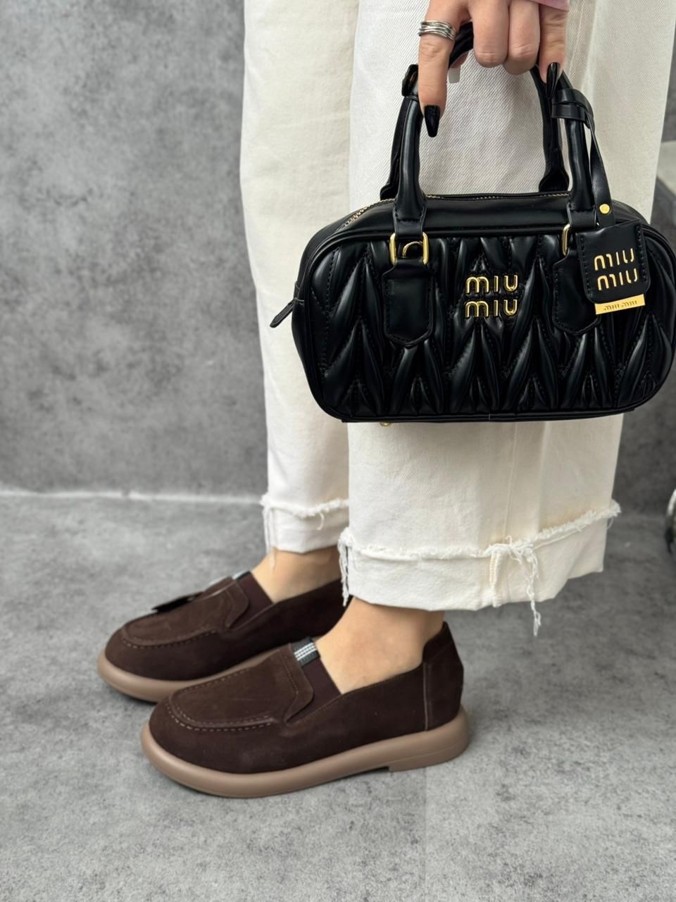 ,замшевые лоферы miu miu на высокий подошве и фирменной фурнитурой,лоферы женские,женская ,лоферы замш