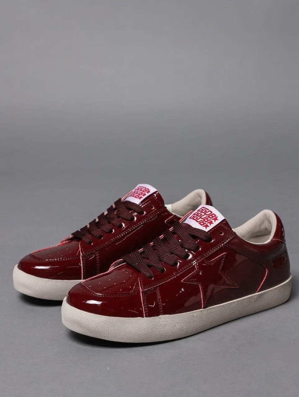 ,кроссовки golden goose,golden goose кеды,кроссовки golden goose super star красный,глянцевые кроссовки