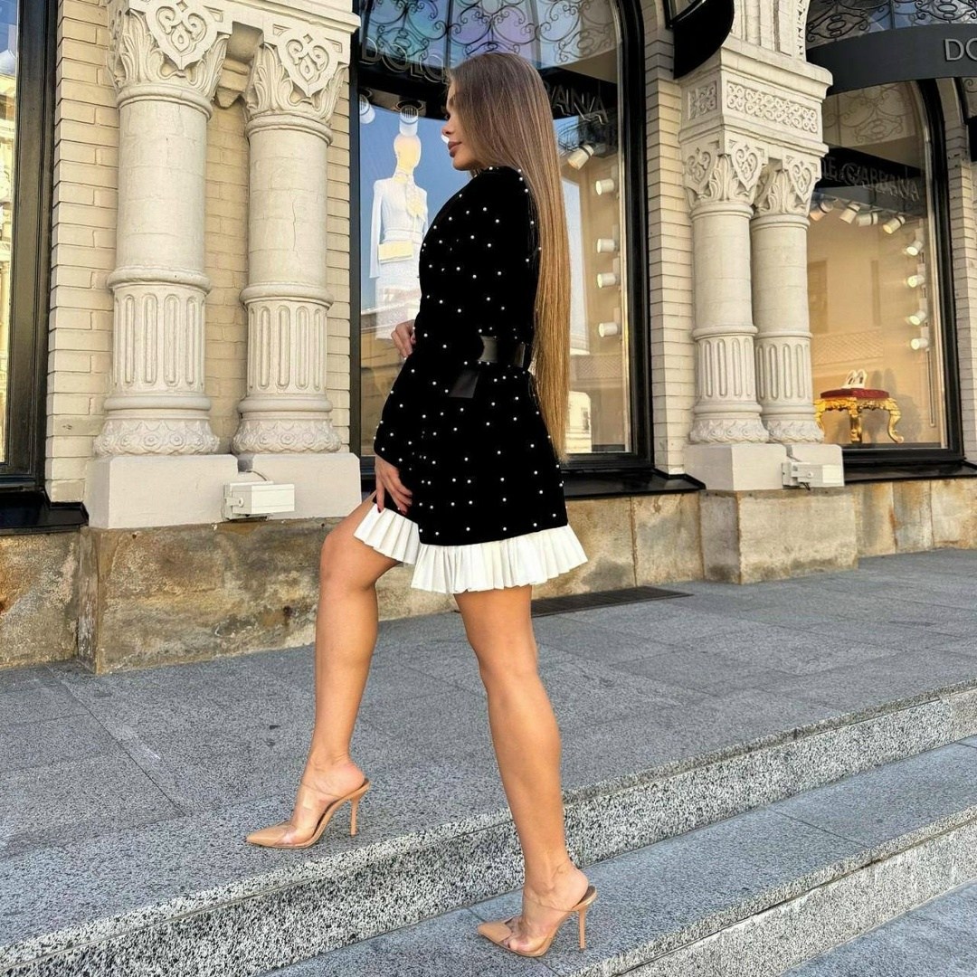 платье пиджак,платье пиджак zolotova boutique,платье нарядное,женское платье пиджак,платье-пиджак в классическом стиле черный